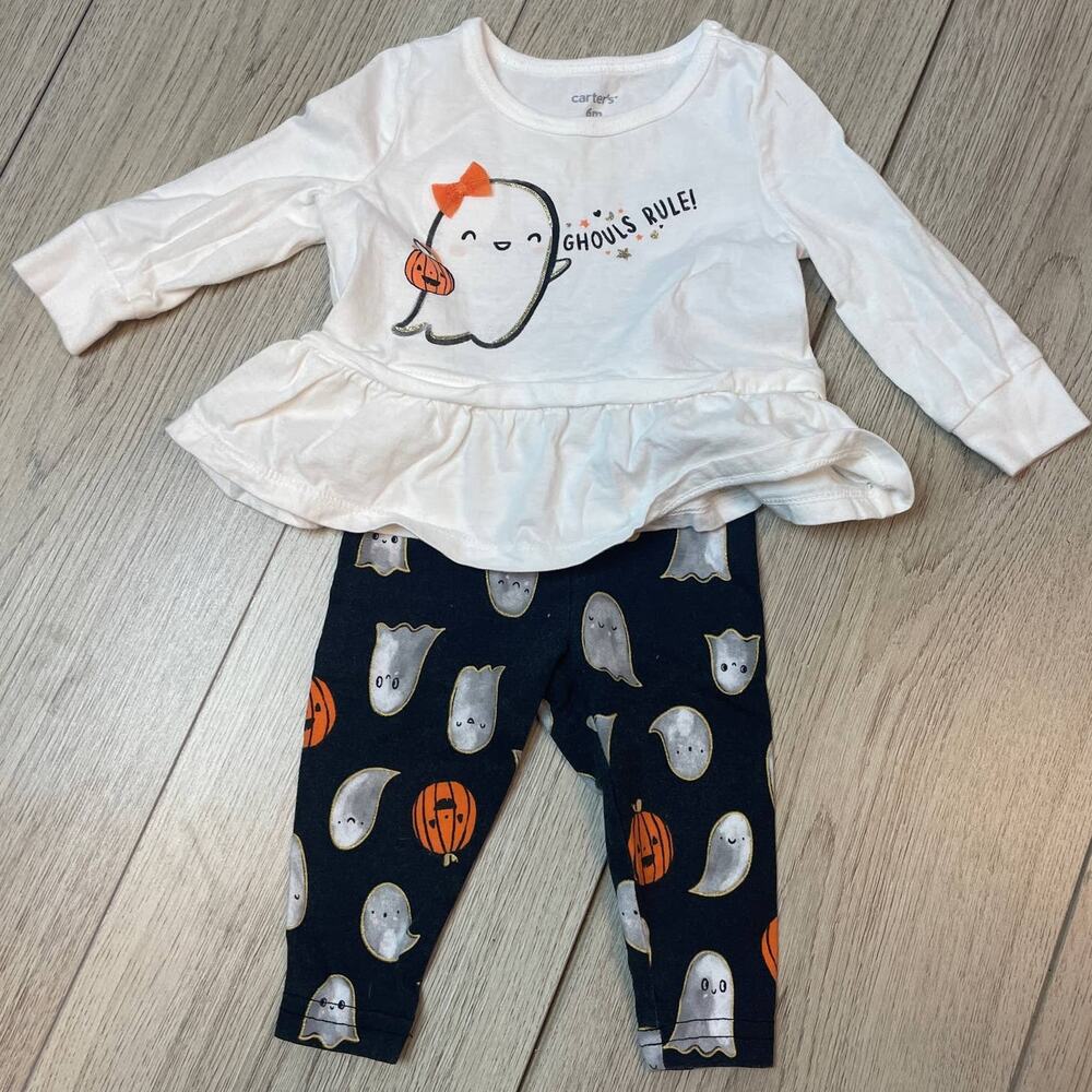 Infant Girls Halloween Outfit Ghouls Rule Carter's 6 months